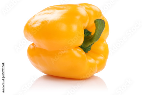 Paprika gelb Gemüse Freisteller freigestellt isoliert