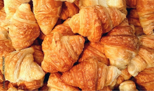 Mini croissant bread on buffet line