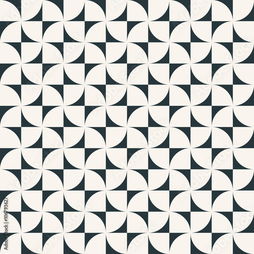 seamless vector pattern of quarter circles.