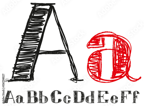 Vector Sketch Letters