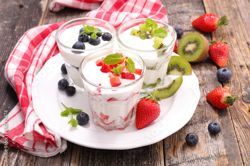 yogurt and fruit