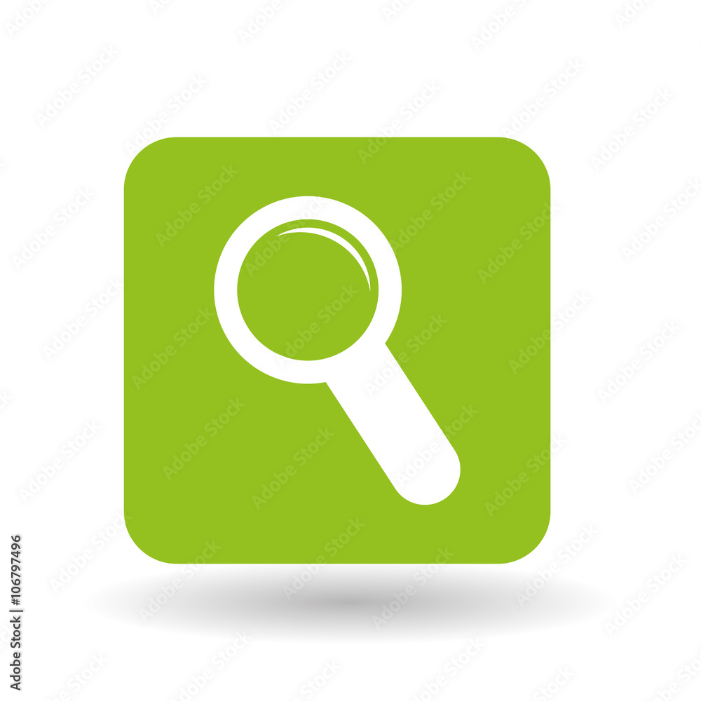 lupe icon design, vector illustration