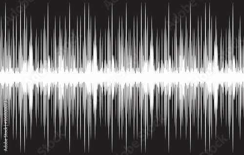 Background with sound wave.