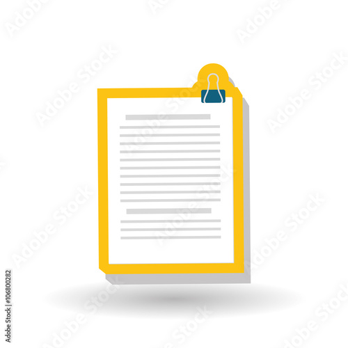 document icon design, vector illustration