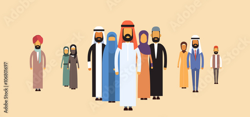 Arab Business People Group, Arabic Team 