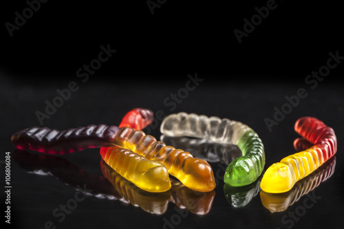 Colorful Jelly Worms