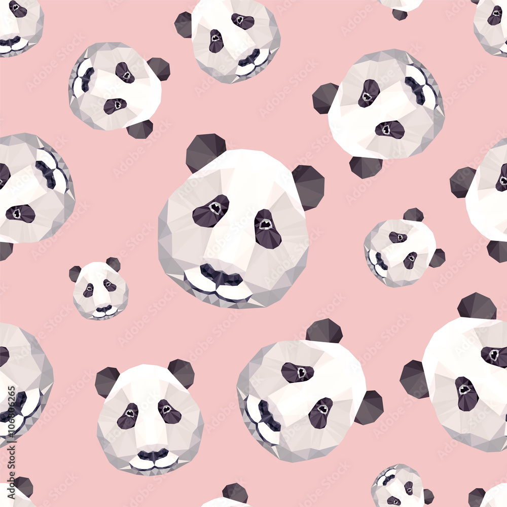 Seamless pattern - panda Seamless pattern - panda