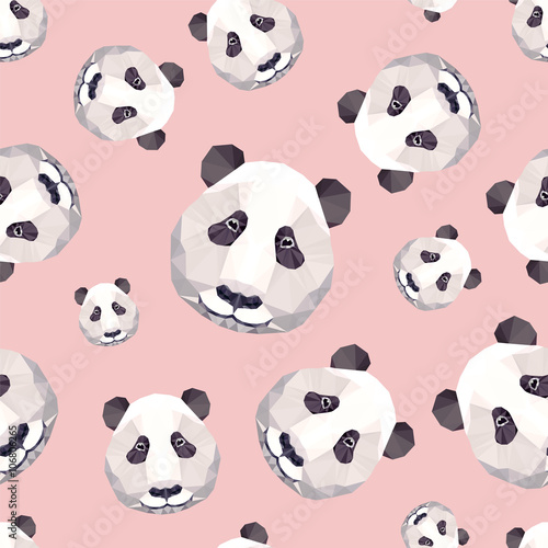 Seamless pattern - panda