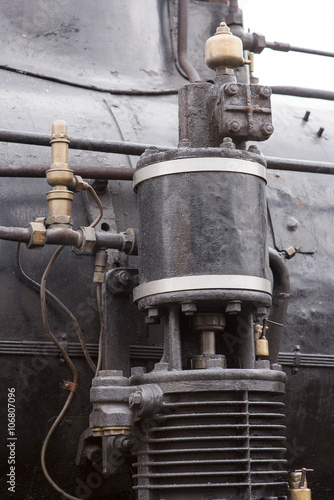 Old steam locomotive  detail