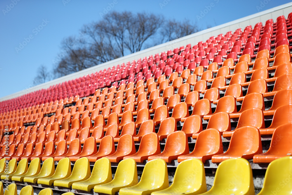 Naklejka premium stadium with red seats