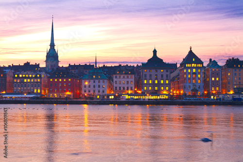 skyline of Stockholm, Sweden