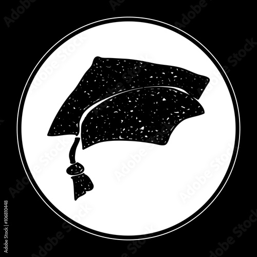 Simple doodle of a mortar hat