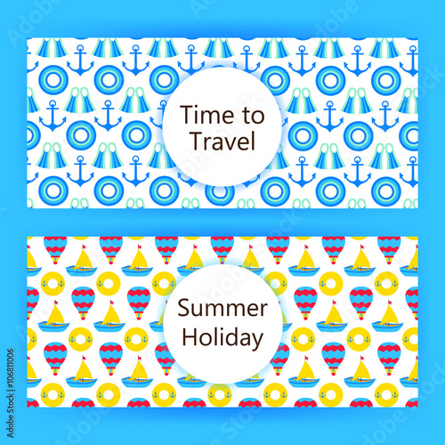 Time to travel web banners