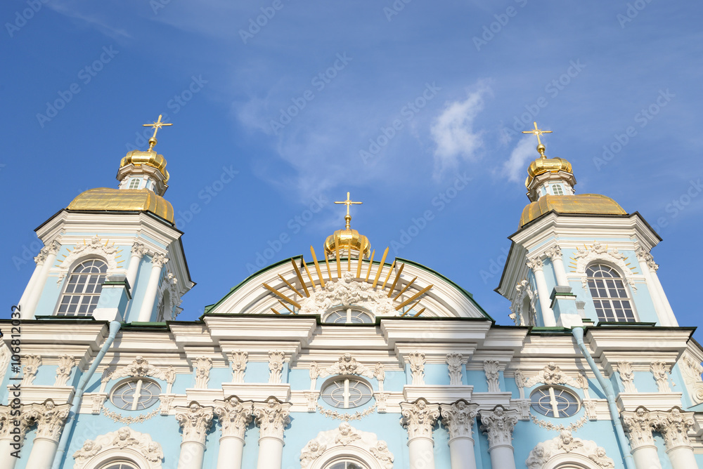 Fototapeta premium St. Nicholas Cathedral in St.Petersburg.