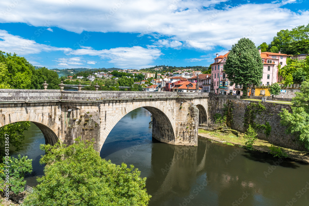 Historical City Amarante in Portugal