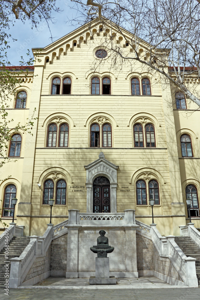 Palace of Rectorate in Zagreb, Croatia