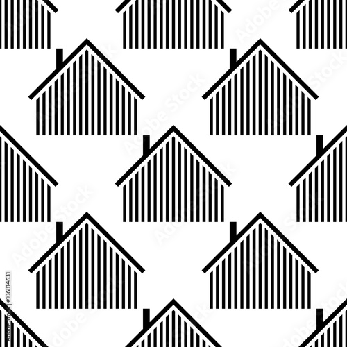 The logo of the house.Vector illustration emblem