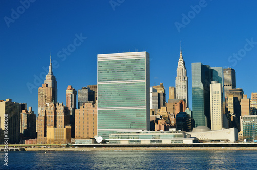 Midtown Manhattan at sunny day.