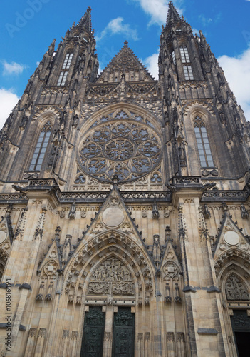 Building St. Vitus Cathedral fragment