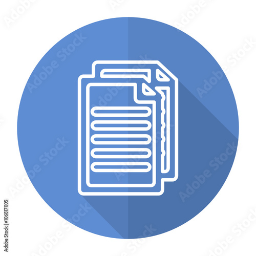 blue flat vector web icon