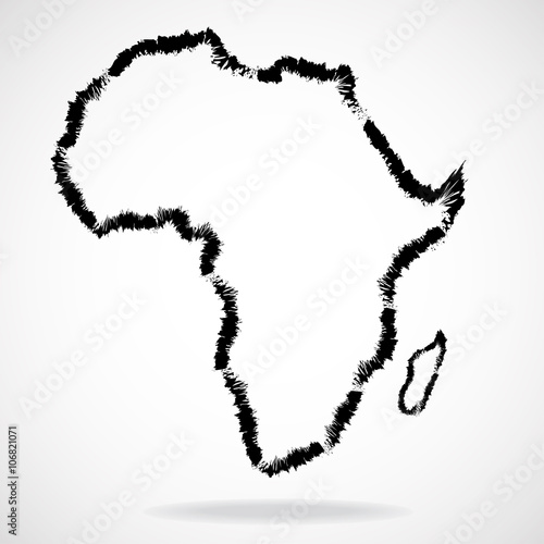 Vector map of Africa