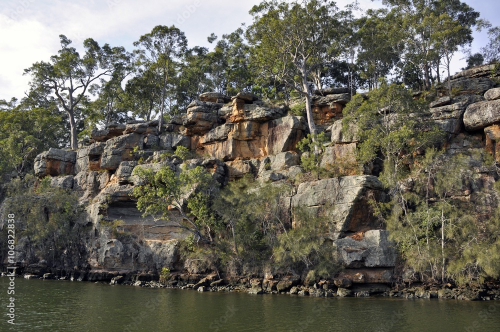 river escarpment along the Shoalhaven river near Nowra, New South Wales Australia river escarpment along the Shoalhaven river near Nowra, New South Wales Australia