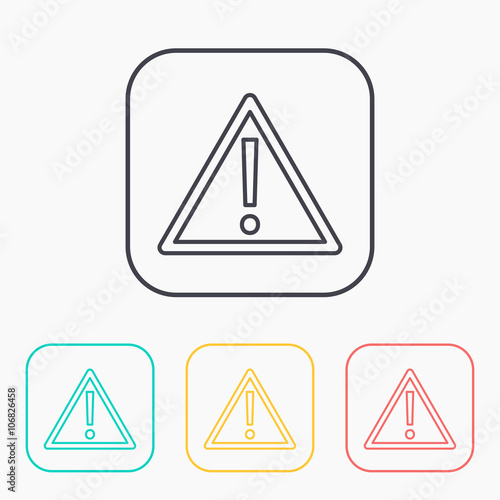 Free Download warning color icon set - GFXLoad