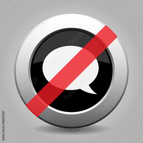 gray chrome button - no speech bubble