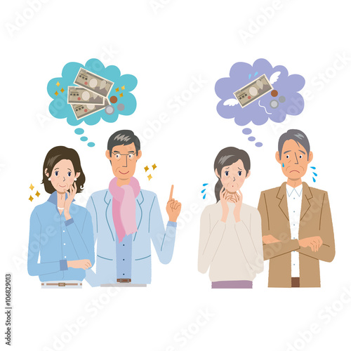 高齢者　お金　イラスト