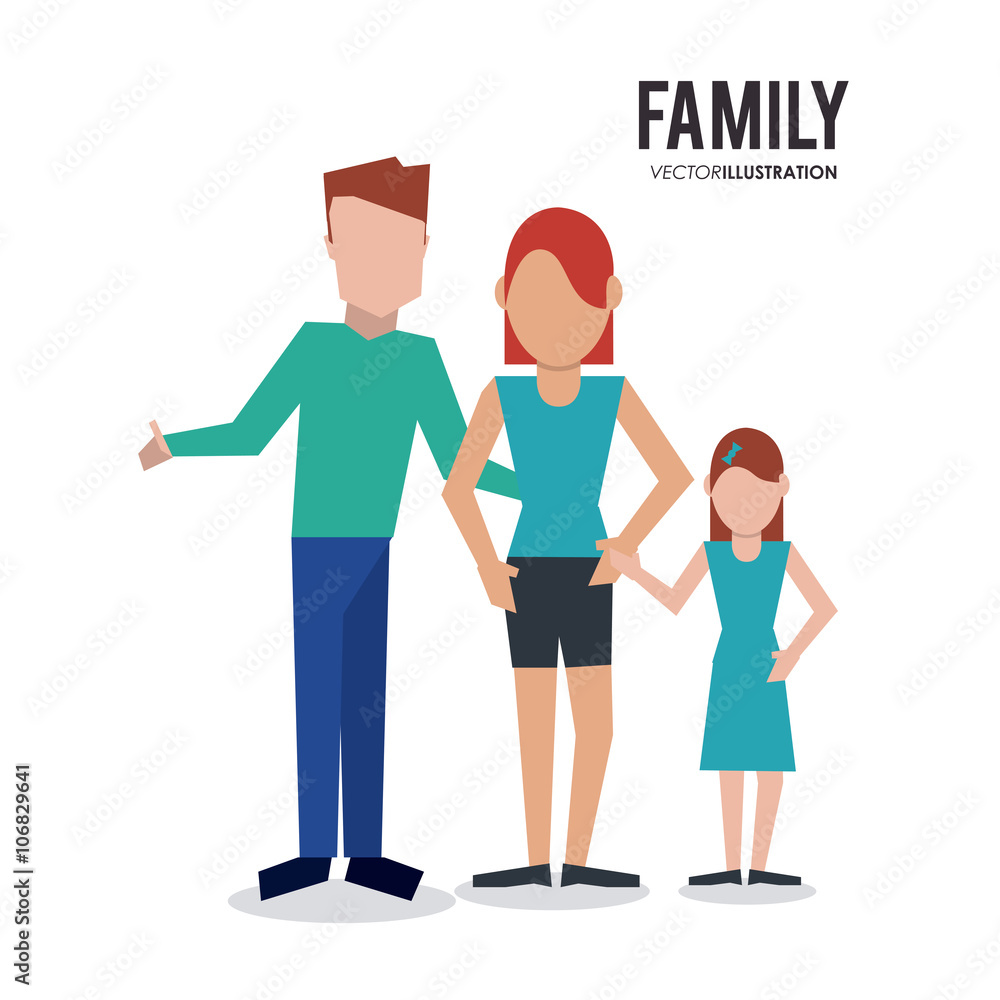 Family icon design, vector illustration Family icon design, vector illustration
