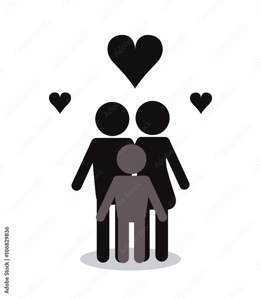 Family icon design, vector illustration Family icon design, vector illustration