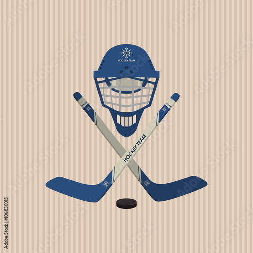 hockey sport design, vector illustration