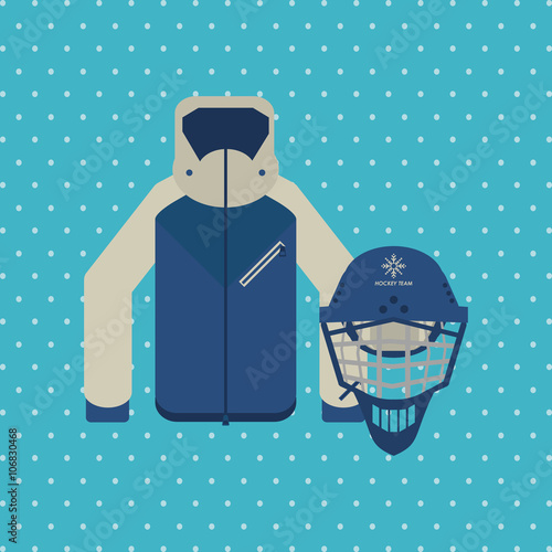 hockey sport design, vector illustration