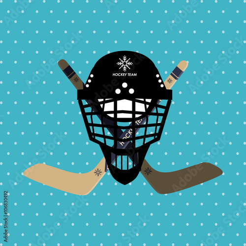 hockey sport design, vector illustration