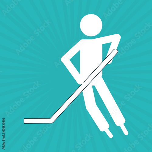 hockey sport design, vector illustration
