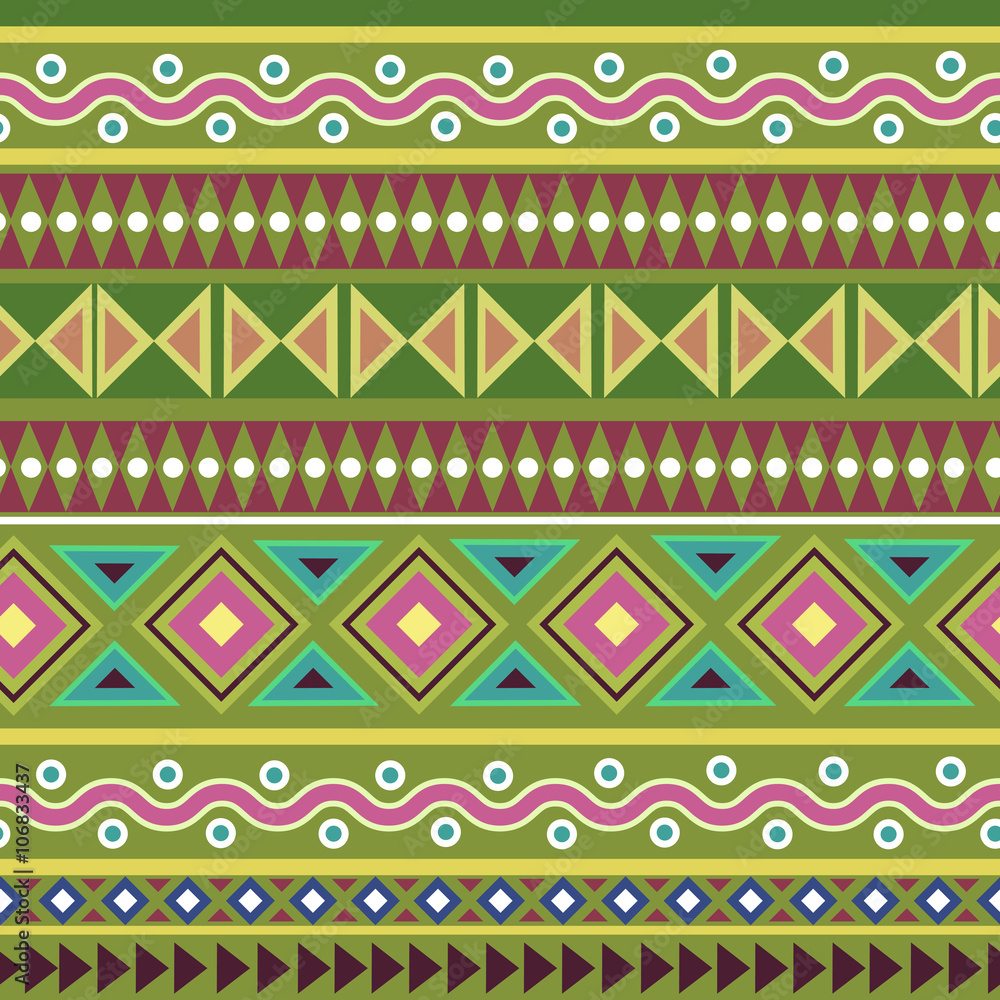 Colorful tribal geometric Aztec seamless pattern Colorful tribal geometric Aztec seamless pattern