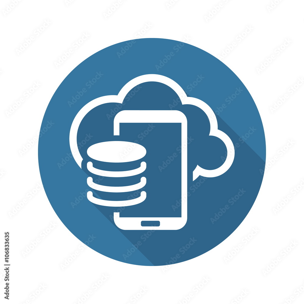Cloud Storage Icon. Flat Design. Cloud Storage Icon. Flat Design.