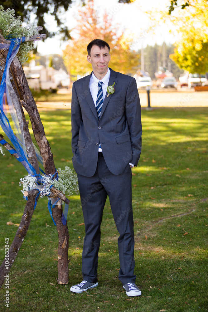 Portrait of Groom on Wedding Day Portrait of Groom on Wedding Day