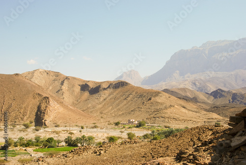 Hills of Jabal Shams in northern Oman