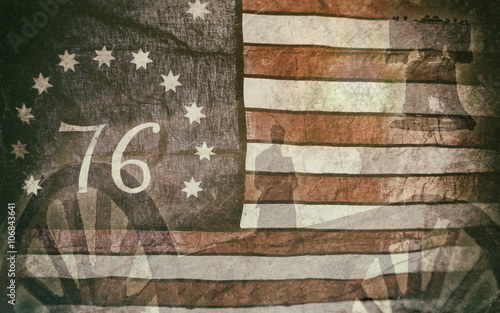Fotografia, Obraz Bennington Flag Americana