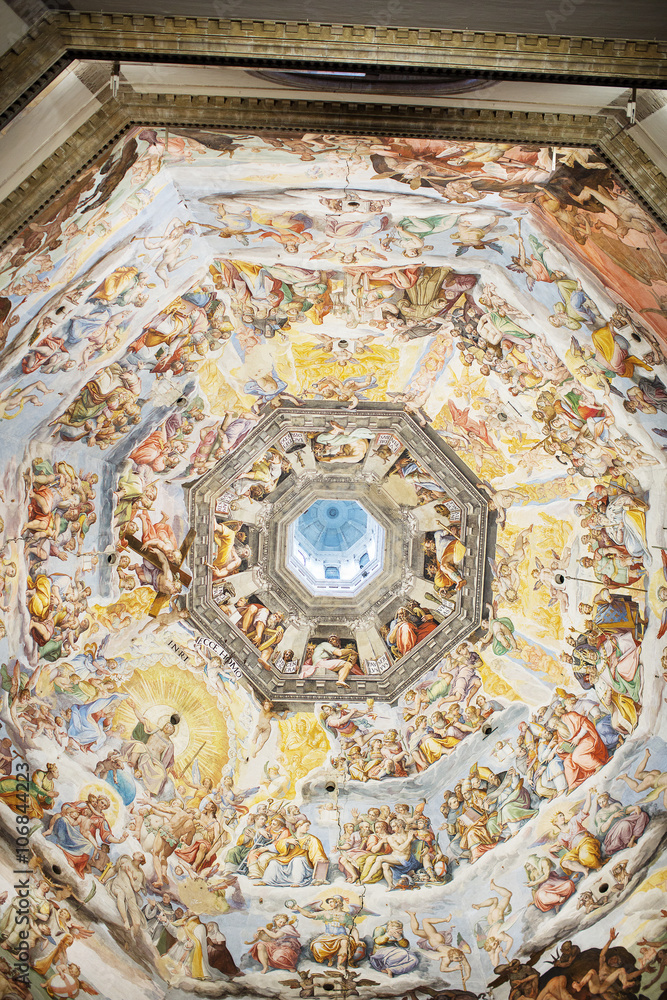 Interior of Medici Chapel Florence