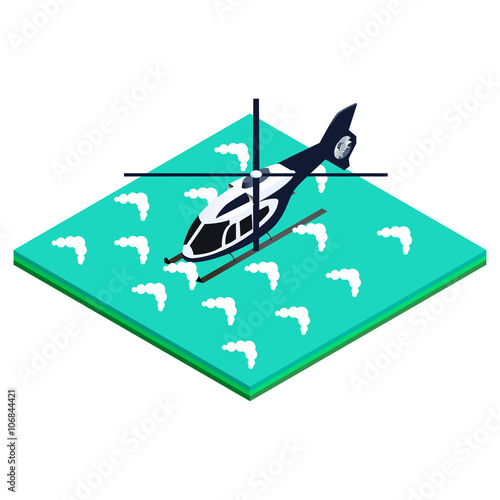 helicopter landing on water