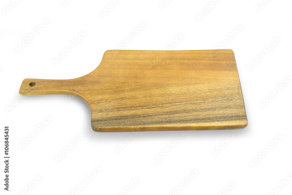 Wooden chopping board isolated on white background Wooden chopping board isolated on white background