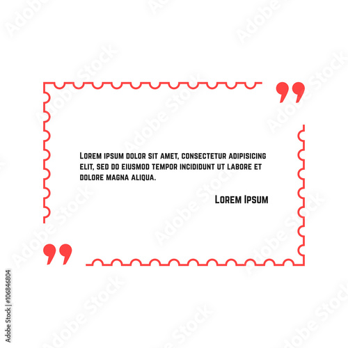 Fotografija aphorism in thin line postage stamp
