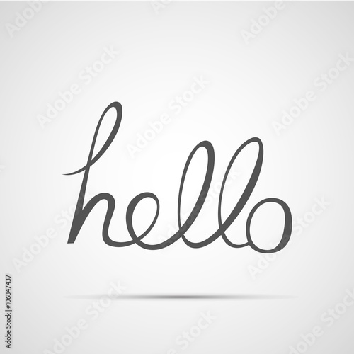  hand drawn hello font design