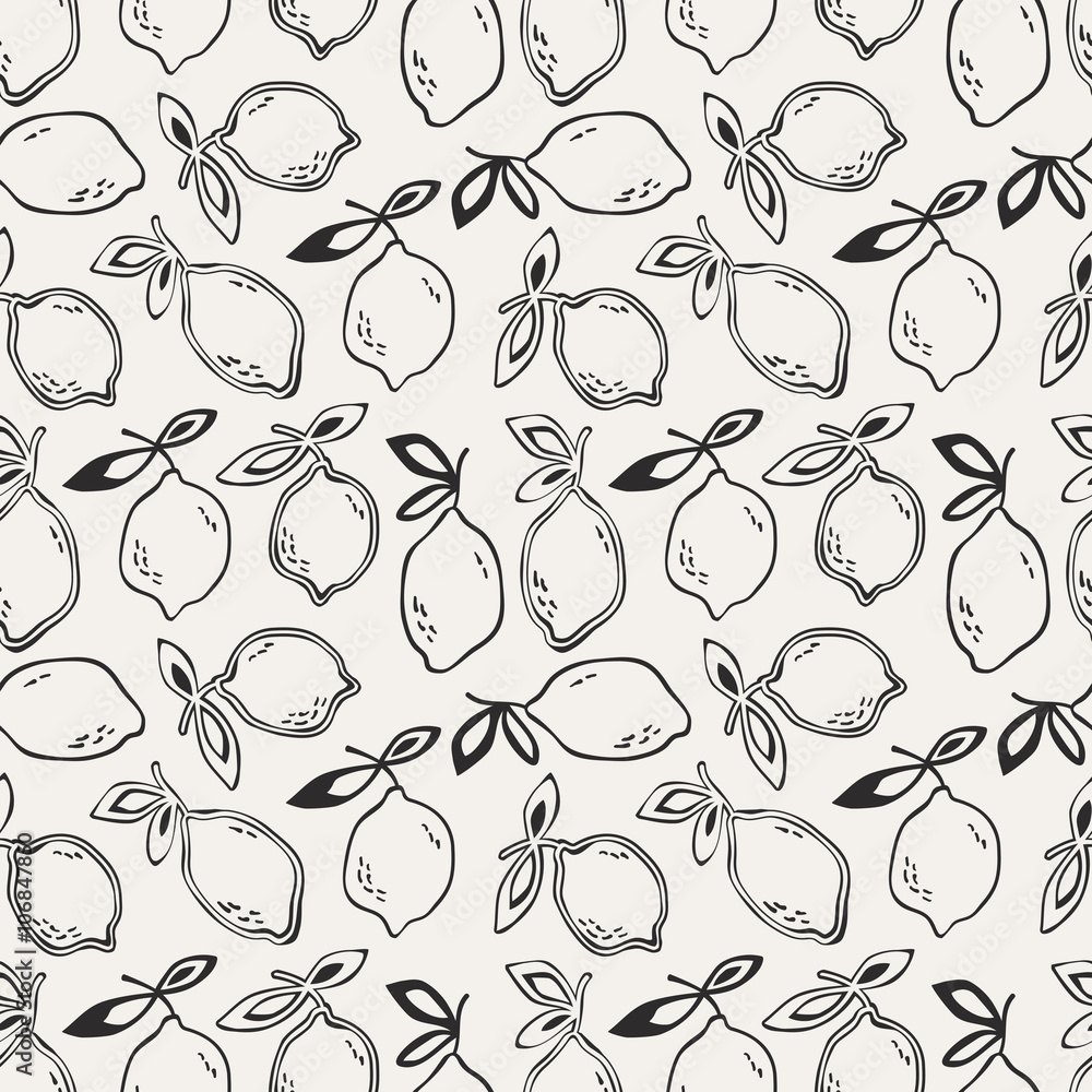 seamless pattern with lemon fruits seamless pattern with lemon fruits