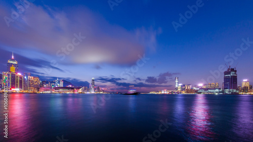 Twilight of Victoria Harbour, Hong Kong