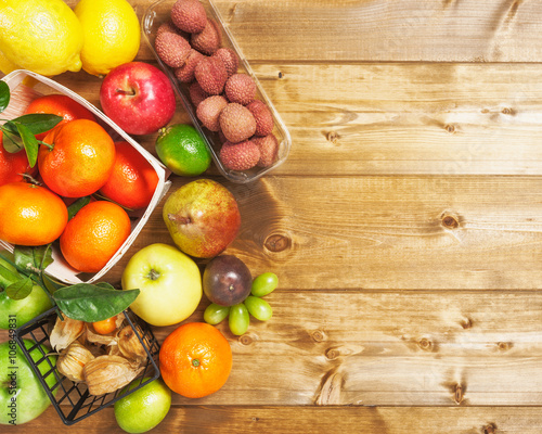 Market fruit background