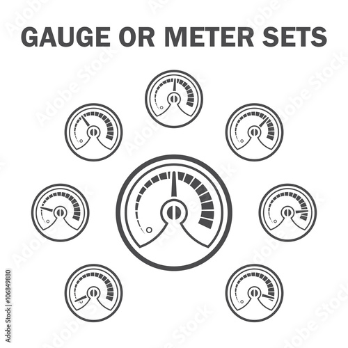 Gauge meter icons