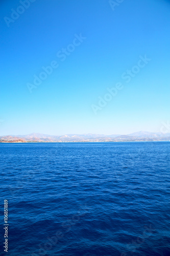 greece from the boat sea and sky